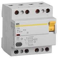 MDV12-4-025-100 УЗО IEK ВД1-63S 4P 25А, 100 мА (S), MDV12-4-025-100
