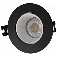 DK3061-BK+WH DK3061-BK+WH Встраиваемый светильник, IP 20, 10 Вт, GU5.3, LED, черный/белый, пластик