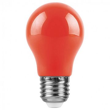 25924 Лампа светодиодная,  (3W) 230V E27 красный A50, LB-375  - фотография 2