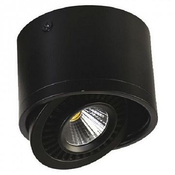 1779-1C Reflector потолочный светильник D115*H85, 1*LED*12W, AC:100-240V, RA>80, IP21, 960LM, 4000K, included; потолочный светильник с поворотным источником света, черный цвет каркаса  - фотография 2