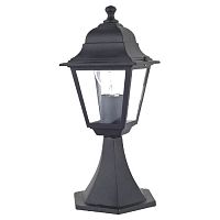 1812-1T Leon уличный светильник W150*H370, 1*E27*60W, IP44, excluded; металл черного цвета, плафон из прозрачного стекла
