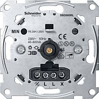 MTN5133-0000 Механизм поворотного светорегулятора-переключателя Schneider Electric коллекции Merten, 600 Вт, скрытый монтаж, MTN5133-0000