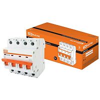 SQ0206-0062 Автоматический выключатель TDM Electric ВА47-29 4P 40А (B) 4.5кА, SQ0206-0062