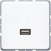 MACD1122WW Розетка USB Jung CD 500, скрытый монтаж, белый, MACD1122WW