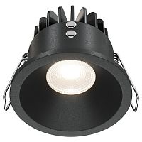 DL034-01-06W4K-B Maytoni Technical Встраиваемый светильник Цвет: Черный 6W