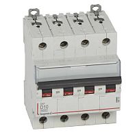 408145 Автоматический выключатель Legrand DX³ 4P 10А (D) 6кА, 408145