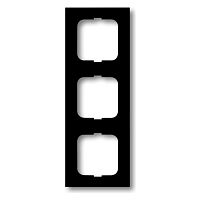 2CKA001754A4421 Рамка 3 поста ABB FUTURE LINEAR, черный бархат, 2CKA001754A4421