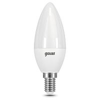 103101310 Лампа Gauss Свеча 9.5W 950lm 6500К E14 LED 1/10/100