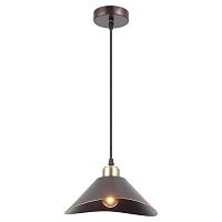 OPELIKA Подвесной светильник, цвет основания - коричневый, плафон - металл (цвет - бронзовый), 1x60W E27