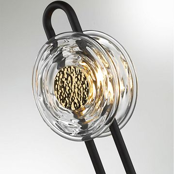 5407/12TL 5407/12TL MODERN ODL EX24 27 черный/золотой/металл/стекло Настольная лампа LED 12W 3000K 1005Лм MAGNET, 5407/12TL  - фотография 5