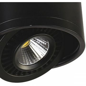 1777-1C Reflector потолочный светильник D75*H55, 1*LED*5W, AC:100-240V, RA>80, IP21, 400LM, 4000K, included; потолочный светильник с поворотным источником света, черный цвет каркаса  - фотография 2