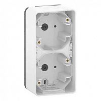 MUR39912 MUREVA S, 2-х ПОСТОВОЙ БОКС для накл. вертик. монтажа, БЕЛЫЙ, IP55 MUR39912 MUREVA S, 2-х ПОСТОВОЙ БОКС для накл. вертик. монтажа, БЕЛЫЙ, IP55