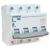 VA4729-4-50C Автоматический выключатель Атрион ВА 47 4P 50А (C) 4.5кА, VA4729-4-50C