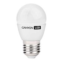PE27FR6W230VW Лампа CANYON PE27FR6W230VW LED lamp, P45 shape, milky, E27, 6W, 220-240V, 150°, 470 lm, 2700K, Ra>80, 50000 h