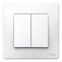 BLNVS106601 Переключатель 2-клавишный Systeme Electric BLANCA, скрытый монтаж, белый, BLNVS106601 BLNVS106601 Переключатель 2-клавишный Systeme Electric BLANCA, скрытый монтаж, белый, BLNVS106601