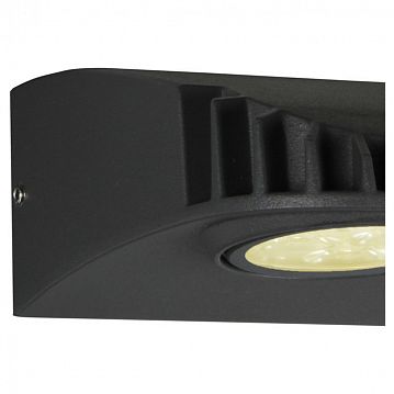 3029-1W Versus уличный светильник D116*W104*H62 1*LED*7.5W, 750LM, 4000K, IP54, included каркас черного матового цвета со стеклянным отражателем, IP54  - фотография 2