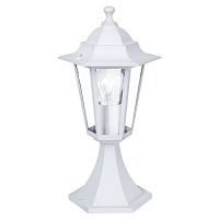 22466 Уличный светильник напольный LATERNA 5, 1х60W(E27), H405, литой алюм., белый/стекло