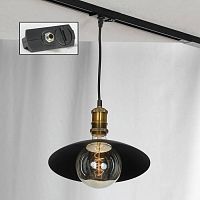 LSP-9670-TAB BALDWIN Подвесной светильник, цвет основания - черный, плафон - металл (цвет - черный), 1x60W E27
