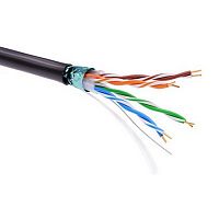 RN5EFUPE3BK Информационный кабель экранированный F/UTP 4х2 CAT5E, PE, чёрный (упак. 305пог. м)