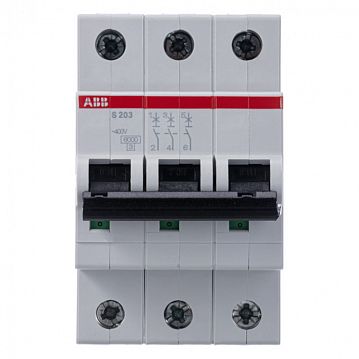 2CDS253001R0277 Автоматический выключатель ABB S200 3P 2А (K) 6кА, 2CDS253001R0277  - фотография 2