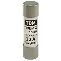 Плавкая вставка ПВЦ-С2 10х38 32А TDM
