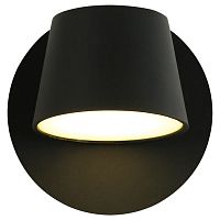 1854-1W Deckel настенный светильник D120*W120*H120, 1*LED*6W, 480LM, 3000K, included; металл окрашен в черный цвет, 1854-1W