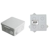 SQ1401-0513 Распаячная коробка ОП 100х100х55мм, крышка, IP54, 8вх. инд. штрихкод TDM