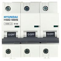 13.04.000975 Автоматический выключатель HYUNDAI HGD 3P 80А 10кА, 13.04.000975