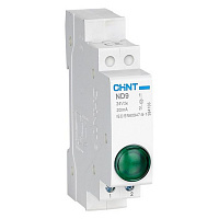 594108 Индикатор ND9-1/g зеленый, AC/DC230В (LED) (CHINT)