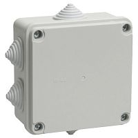 UKO11-100-100-050-K41-55 Коробка расп. КМ41234 о/п 100х100х50мм IP55 6 вв. серая IEK