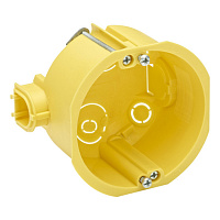 LEX1450414R МОНТ КОРОБКА, ПОЛЫЕ СТЕНЫ, 68 ММ, ГЛ. 47 ММ, ЖЕЛТ LEX1450414R МОНТ КОРОБКА, ПОЛЫЕ СТЕНЫ, 68 ММ, ГЛ. 47 ММ, ЖЕЛТ