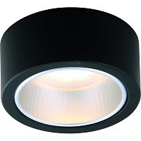 A5553PL-1BK EFFETTO, Накладной светильник, цвет арматуры - черный, цвет плафона/декора - ЧЕРНЫЙ, 1х11W GX53