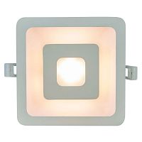 A7245PL-2WH CANOPO, встраиваемый светильник, цвет арматуры - белый, 2х5W/5W LED