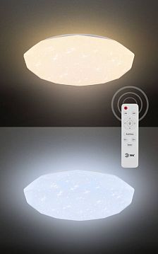 Б0036366 Светильник потолочный светодиодный ЭРА Классик с ДУ SPB-6-70-RC Sparkle 70Вт 3000-6500К 5950Лм  - фотография 4