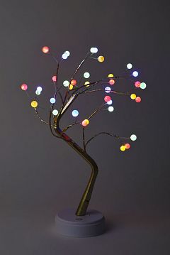 Б0051948 Светодиодная новогодняя фигура ЭРА ЕGNID - 36M дерево с разноцветными жемчужинами 36 LED  - фотография 3