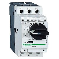 GV2P06 Силовой автомат для защиты двигателя Schneider Electric TeSys GV2 1.6А 3P, термомагнитный расцепитель, GV2P06