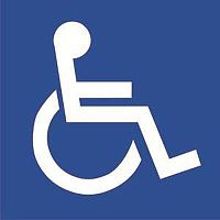 a17876 Знак безопасности BL-1515.D02Символы доступ. для инвалидов всех категорий