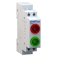 594133 Индикатор ND9-2/gg зеленый+зеленый , AC/DC230В (LED) (R) (CHINT)