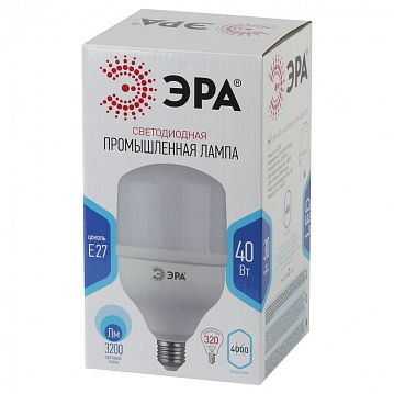 Б0027005 Лампа светодиодная ЭРА STD LED POWER T120-40W-4000-E27 E27 / Е27 40 Вт колокол нейтральный белый свет  - фотография 2
