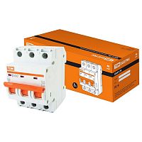 SQ0206-0046 Автоматический выключатель TDM Electric ВА47-29 3P 40А (B) 4.5кА, SQ0206-0046
