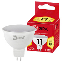 Б0040879 Лампочка светодиодная ЭРА RED LINE ECO LED MR16-11W-827-GU5.3 GU5.3 11Вт софит теплый белый свет