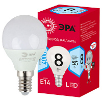 Б0052440 Лампочка светодиодная ЭРА RED LINE LED P45-8W-840-E14 R E14 / Е14 8 Вт шар нейтральный белый свет