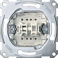 MTN3155-0000 Механизм выключателя 2-клавишного кнопочного Schneider Electric коллекции Merten, скрытый монтаж, MTN3155-0000