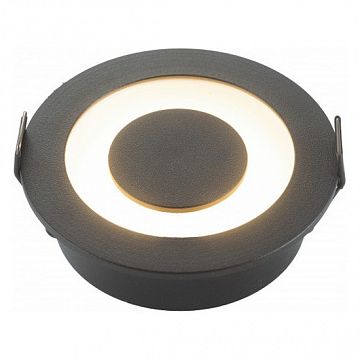 DK2500-BK DK2500-BK Встраиваемый светильник, IP 20, 5 Вт, LED 3000, черный/белый, алюминий/акрил  - фотография 5