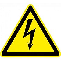 pn-1-02 Знак пластик Опасность поражения электрическим током (Молния) W08 (150х150мм.) EKF PROxima