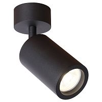 2805-1U Angularis потолочный светильник D60*H175, 1*GU10*35W, excluded; накладной светильник, поворотный плафон, черный цвет каркаса