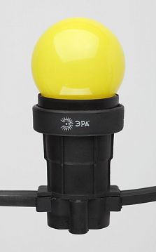 Б0049576 Лампочка светодиодная ЭРА STD ERAYL45-E27 E27 / Е27 1Вт шар желтый для белт-лайт  - фотография 5