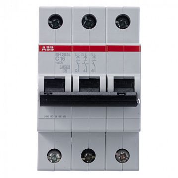2CDS243001R0164 Автоматический выключатель ABB SH200L 3P 16А (C) 4.5кА, 2CDS243001R0164  - фотография 4
