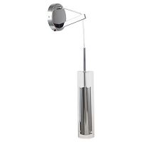 Aenigma настенный светильник D180*W120*H590, 1*GU10LED*5W, excluded; каркас цвета хром, внешний стеклянный плафон, лампу можно менять, 2555-1W