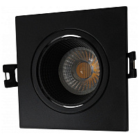 DK3071-BK DK3071-BK Встраиваемый светильник, IP 20, 10 Вт, GU5.3, LED, черный/черный, пластик